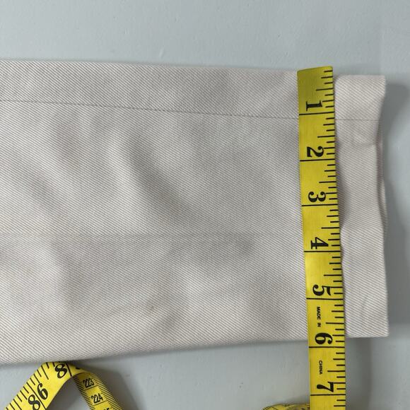 Brunello Cucinelli Pants Womens 2 Ivory Career Office Straight Designer Blingy - Picture 14 of 15